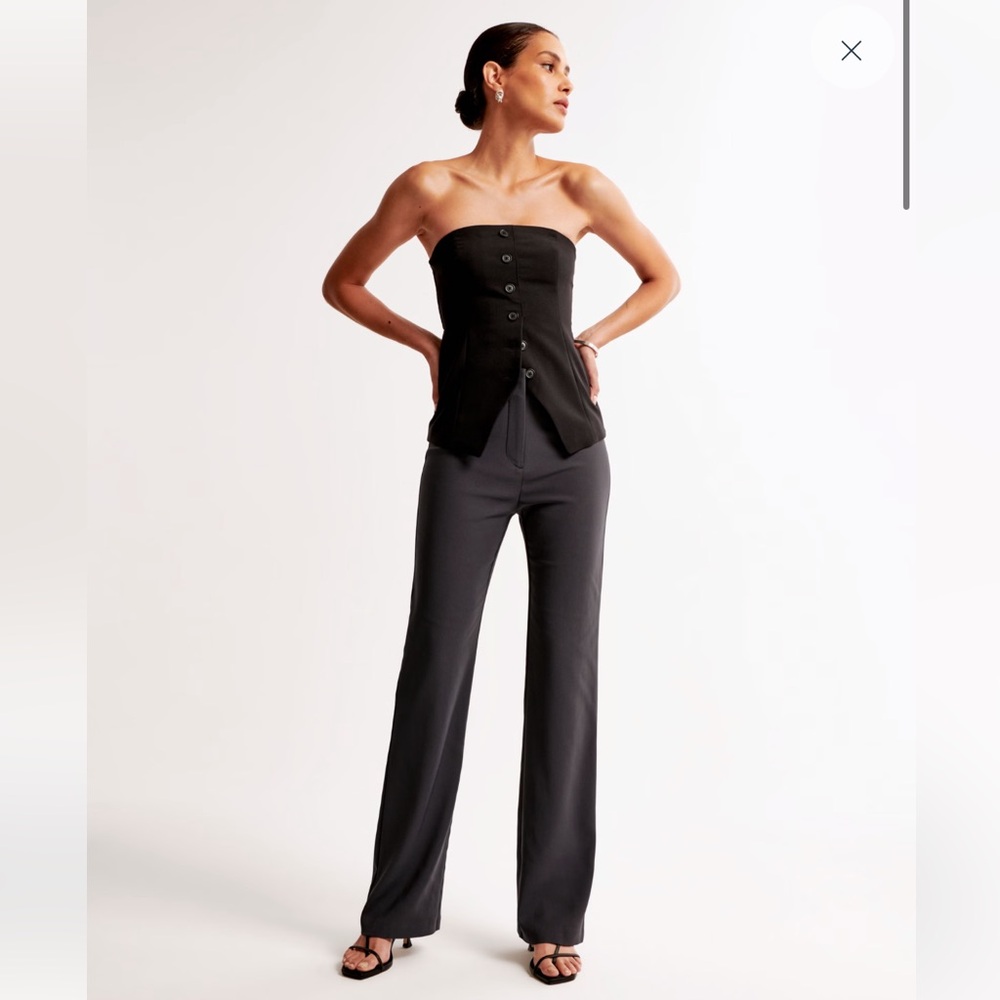 abercrombie & fitch High Rise Slim Boot Trouser